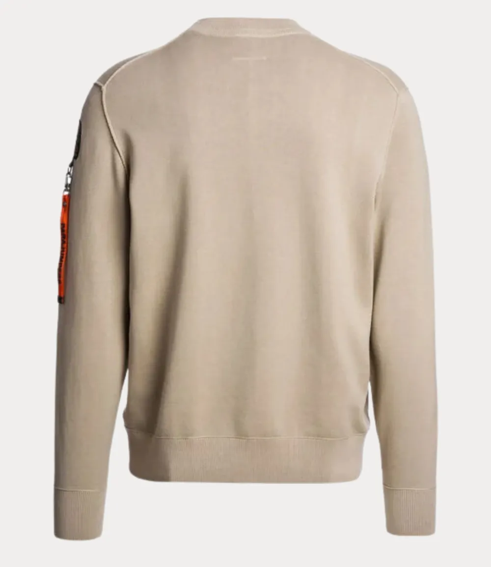 Parajumpers braw crew neck sweater sand 25SMPMKNRK01-0550