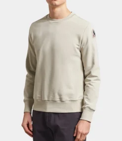 Parajumpers Crew neck sweatshirt asparagus 25SMPMFLEY21-0342