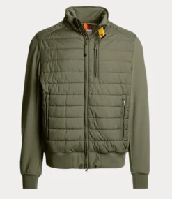 Parajumpers elliot fleece/nylon jacket thyme 25SMPMHYFP02-0610