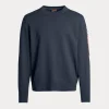 Parajumpers Man crew neck sweater blue navy 25SMPMKNRK01-0316