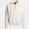 Parajumpers Parajumpers lenard crew neck sweatshirt antique white 25SMPMFLGR05-0329