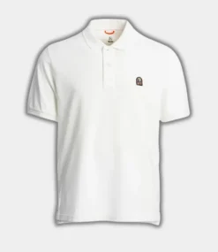 Parajumpers patch polo white 25SMPMPOPO02-0501
