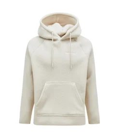 Peak Performance Fleece hood sand fog