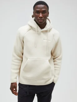 Peak Performance Fleece hood sand fog