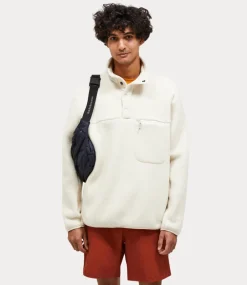 Peak Performance fleece snap t neck sand fog G78899030