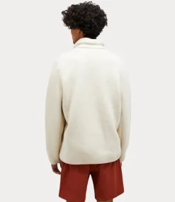 Peak Performance fleece snap t neck sand fog G78899030