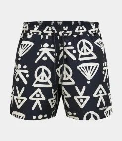 Peak Performance graphic swim shorts black G80389010