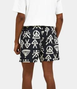 Peak Performance graphic swim shorts black G80389010