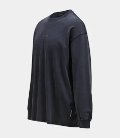 Peak Performance graphic ls tee black G80329020