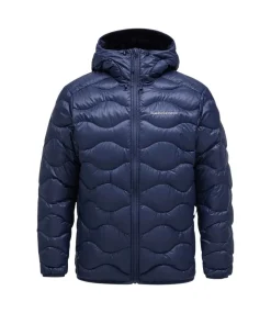 Peak Performance Helium down hood jacket blue shadow