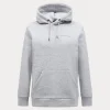 Peak Performance Original small logo hood med grey melange G79589060