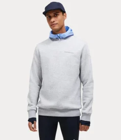 Peak Performance original small logo crew med grey melange G79590060