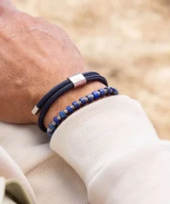 Pig & Hen Little lewis 4mm navy silver