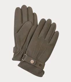 Profuomo Glove goat nubuck green PPVG30004C-300