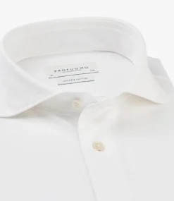Profuomo Japanese cutaway shirt l/s white PP2HC10006-WHITE