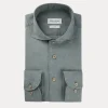 Profuomo Linen Shirt green PPVH10027-GREEN