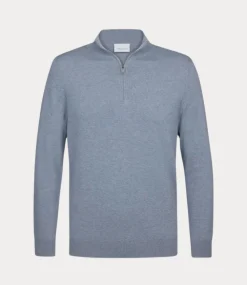 Profuomo Polo l/s blue PPWJ10007D-BLUE