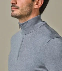 Profuomo Polo l/s blue PPWJ10007D-BLUE