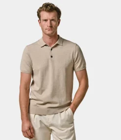 Profuomo Polo s/s beige PPWD10001J-BEIGE