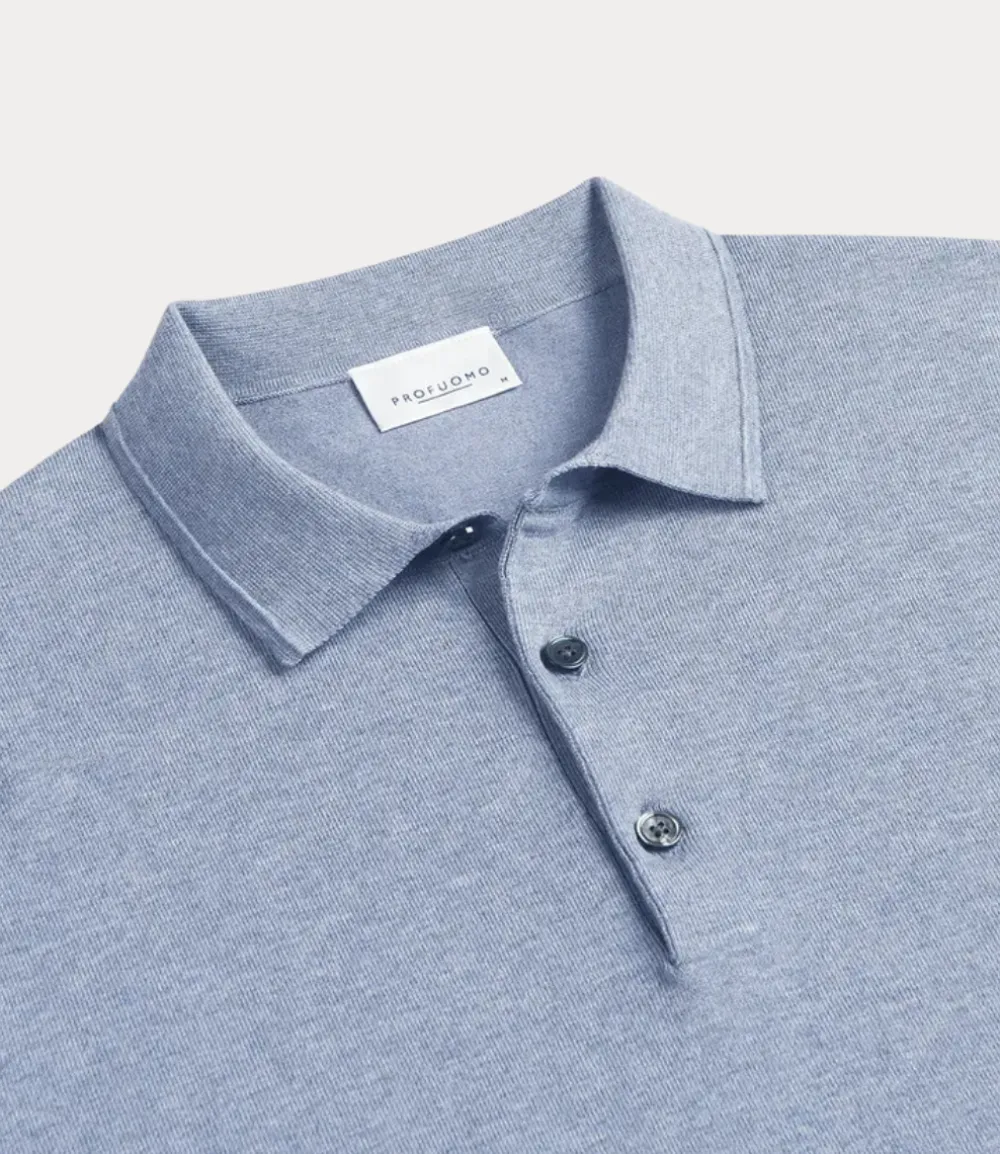 Profuomo Polo s/s blue PPWD10001D-BLUE