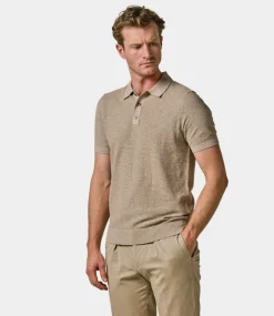 Profuomo Polo s/s dark beige PPWD10005E-BEIGE