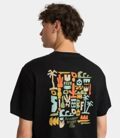 Revolution Printed t-shirt black 1394 FIN-BLACK