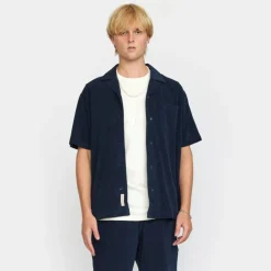 Revolution Terry Cuban Shirt Navy 3823-Navy