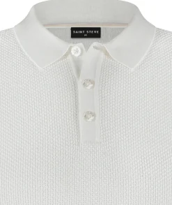 Saint Steve Stanley polo s/s white 231222-10000
