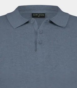 Saint Steve Chris polo s/s iron blue 19481-70028