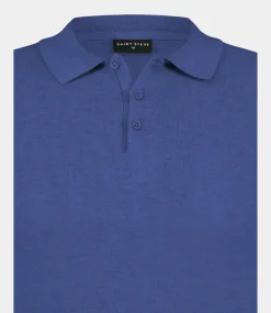 Saint Steve Chris polo s/s tiger blue 19481-70026