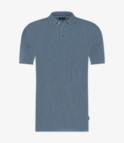 Saint Steve Stanley polo s/s iron blue 231222-70028