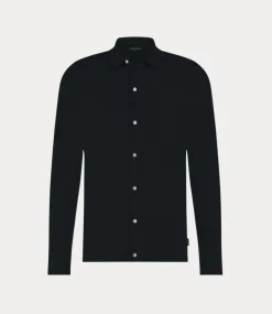 Saint Steve Vic shirt dark navy 231241-70003