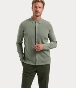 Saint Steve Vic shirt leaf green 231241-60021