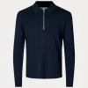 Samsoe Samsoe Guna half zip sky captain M22400055-193922TCX