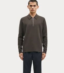 Samsoe Samsoe guna half zip 10490 turkish coffee M22400055-190812TCX