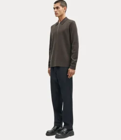 Samsoe Samsoe guna half zip 10490 turkish coffee M22400055-190812TCX