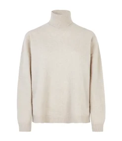 Samsoe Samsoe Isak knit turtleneck 15010 silver lining