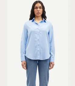Samsoe Samsoe Madisoni shirt 14982 serenity F23400093-153919TCX