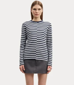 Samsoe Samsoe Saavery tee l/s salute pearl asymm F24400020-CLR001892