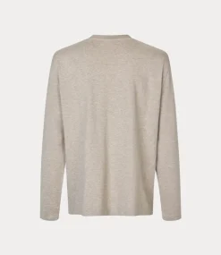 Samsoe Samsoe Saparker t-shirt ls 15567 greige mel. M25100017-CLR002027