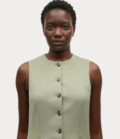 Samsoe Samsoe Saruma vest 14635 vetiver F25100037-170613TCX