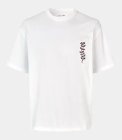 Samsoe Samsoe Satime tee white time U25100021-CLR002139