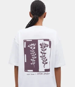 Samsoe Samsoe Satime tee white time U25100021-CLR002139