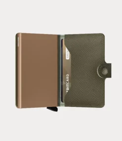 Secrid Miniwallet saffiano olive - MSa-OLIVE