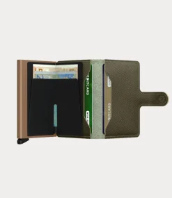 Secrid Miniwallet saffiano olive - MSa-OLIVE