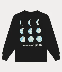 The New Originals 9 moon phases crewneck black 9 MOON-BLACK