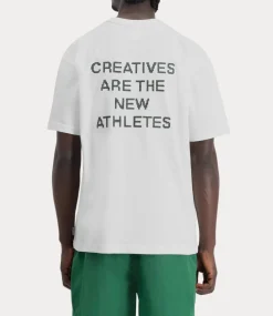 The New Originals Cross stitches catna tee white creme 100CATCRE24-000