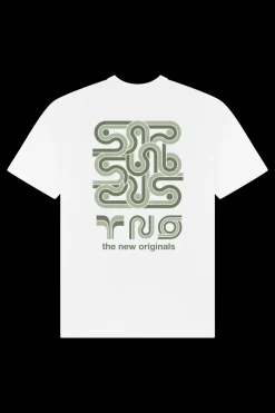 The New Originals Supergraphic tee white deep depths SUPERGRAPHIC T-WHITE D