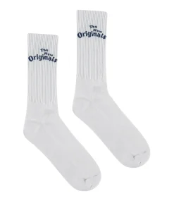 The New Originals Workman socks white stock navy WORKMAN-WHITE