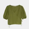 The New Society Hera blouse olive S25WBL6P13